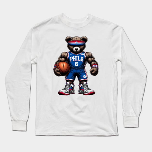 Philadelphia 76ers Long Sleeve T-Shirt by Americansports